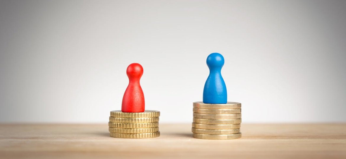 game pieces on stacks of coins